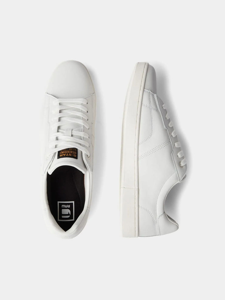 G-Star White Cadet Leather Sneakers