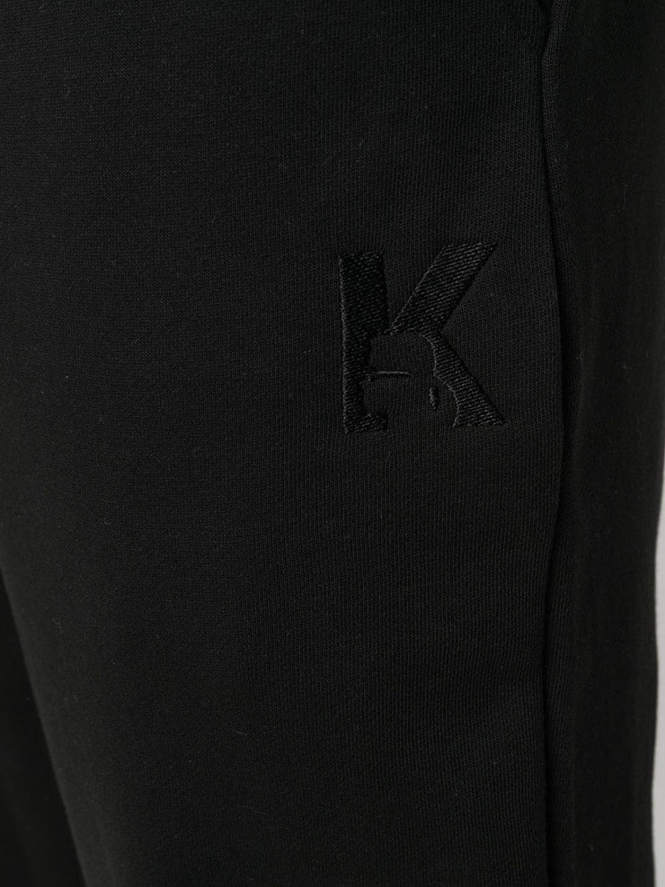 KARL LAGERFELD COTTON-BLEND TRACK PANTS
