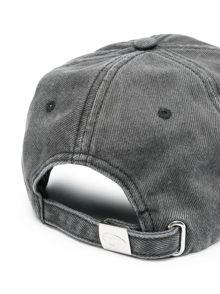 Diesel C-Lib-4 logo-embroidered denim cap