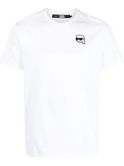 Karl Lagerfeld Ikonik appliqué-detail T-shirt