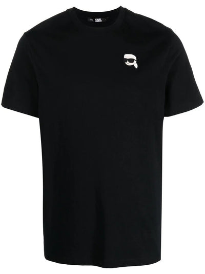 Karl Lagerfeld Ikonik appliqué-detail T-shirt