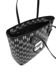 KARL LAGERFELD IKONIK MONOGRAM TOTE BAG