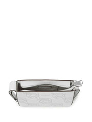 KARL LAGERFELD IKONIK PERFORATED LEATHER SHOULDER BAG