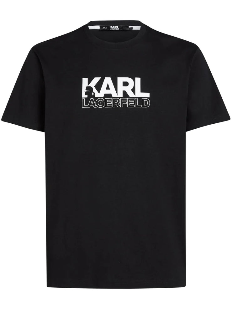 KARL LAGERFELD STACK-LOGO T-SHIRT