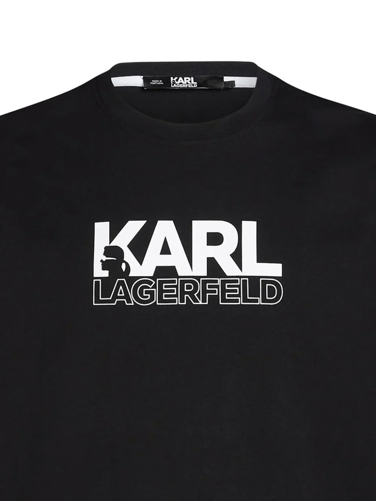 KARL LAGERFELD STACK-LOGO T-SHIRT