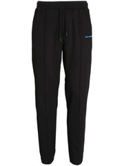 KARL LAGERFELD PINTUCKED TAPERED TRACK PANTS